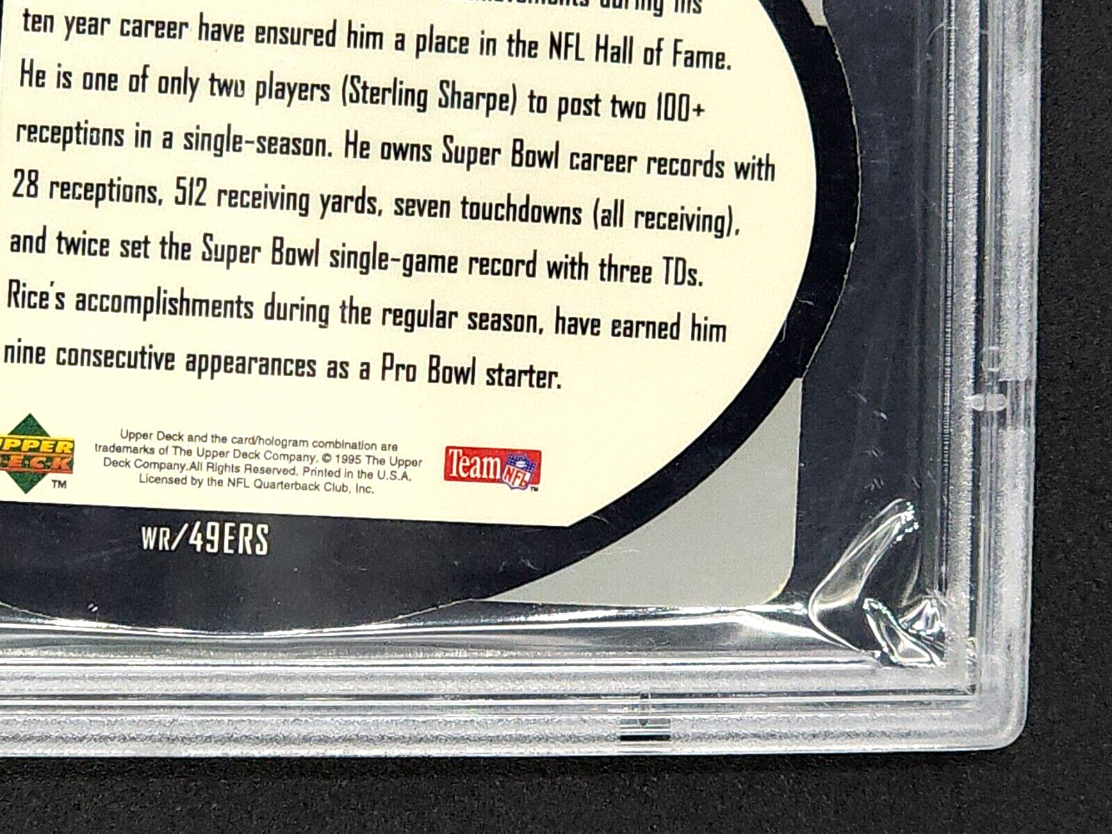 1996 SPX Holofame #Hx5 Jerry Rice HOF Insert PSA 8 NM-MT *Only 11 Graded Higher* view 11