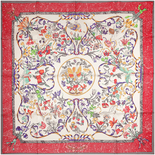 Hermes Scarf PIERRES D'ORIENT ET D'OCCIDENT 90cm Silk Carre ZOE PAUWELS - Picture 1 of 6