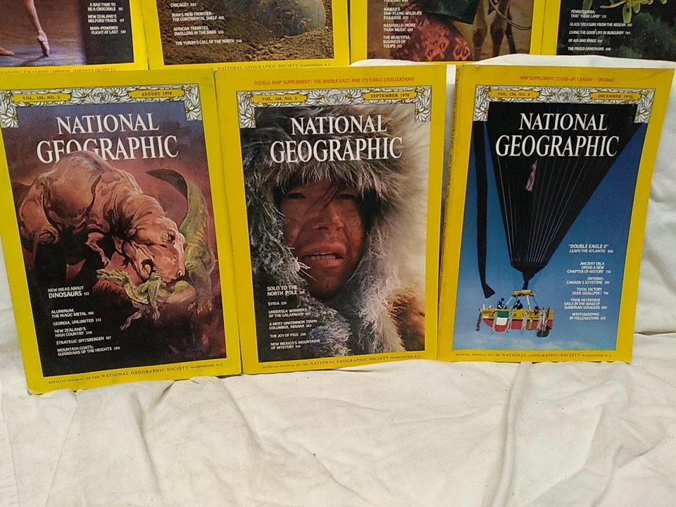 National Geographic Magazine lot of 8 with Middle East map supplement 1978 - Image 4 of 4
