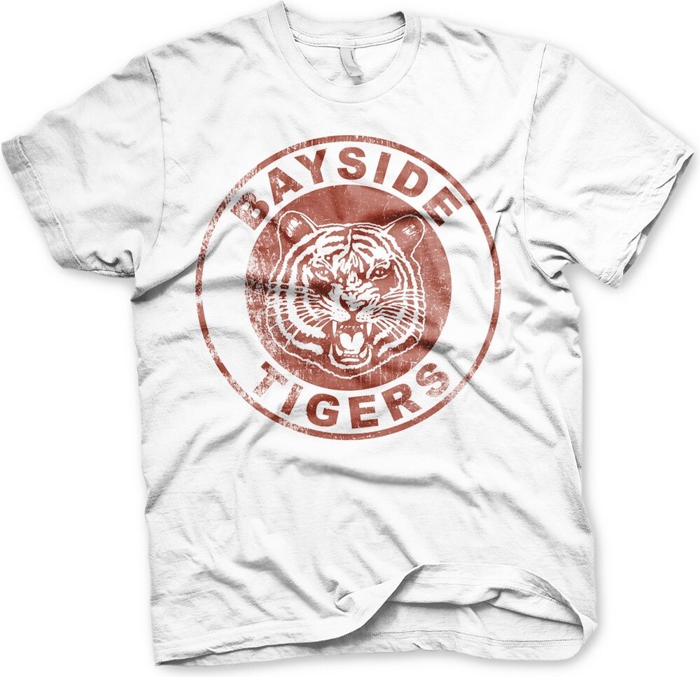 Белая футболка с логотипом Saved By The Bell Bayside Tigers