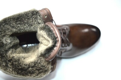 NEW SANTONI Boots Fur LIMITED EDITION Shoes Size Eu 39.5 Uk 5.5 Us