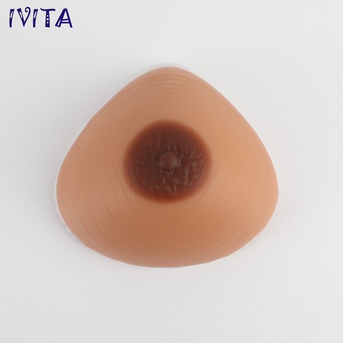 Triangle 1800g Silicone Breast Forms F Cup 5XL Crossdresser Fake Boobs - Picture 9 of 12