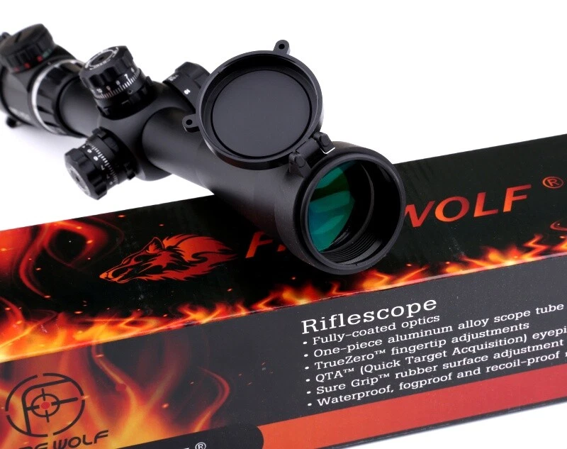 4-14X40SF Riflescope Side Parallax Illuminated Optics Scope w/Ring Mounts - Image 4 of 4