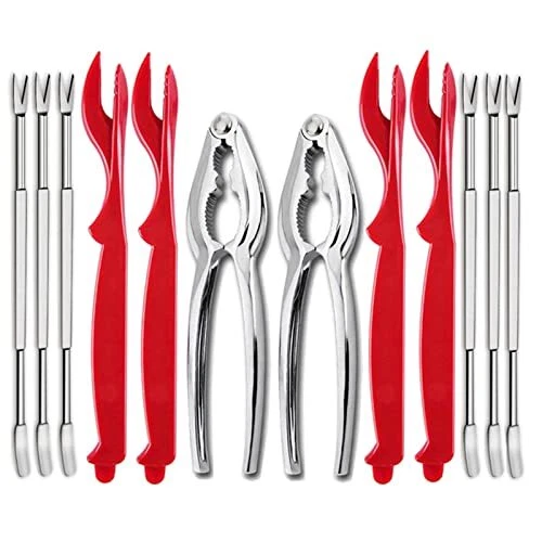 Seafood Tools Crab Crackers Nut Cracker Forks Set Opener Shellfish Lobster Leg