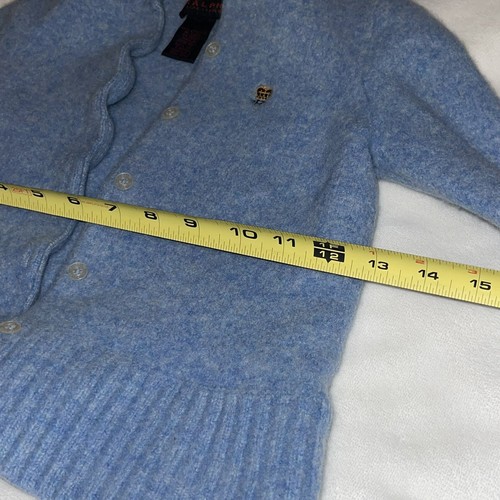 Vintage Rare RALPH Ralph Lauren 100% Lambswool Kids Girl Sweater - Picture 9 of 11