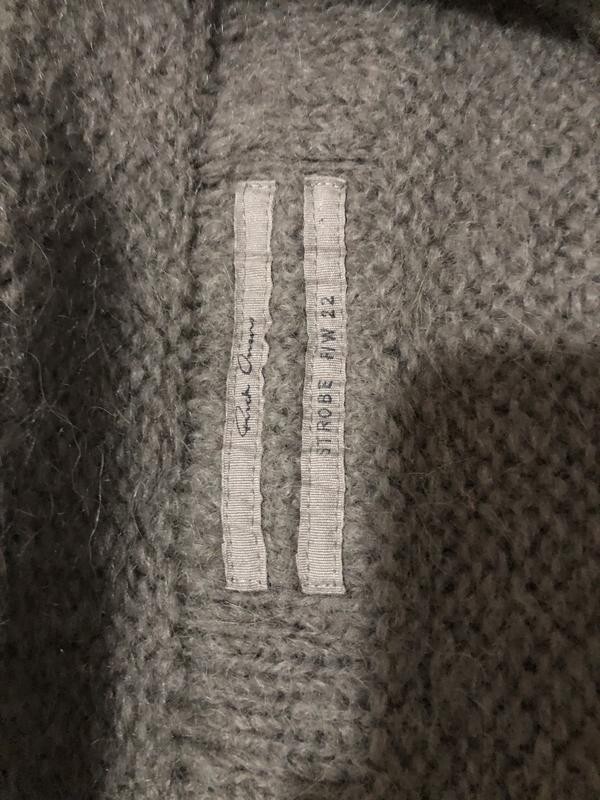 Rick Owens STROBE FW 22 women's chic alpaca wool cardigan | eBay