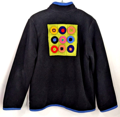 Artemis Jacket Women Fleece Shirt Black Wearable Art Polartec Colorful USA M
