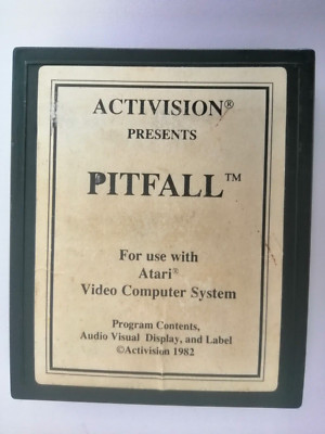 Atari 2600 Pitfall Spiel (BESCHÄDIGT - *BESCHREIBUNG LESEN*) UNGETESTET