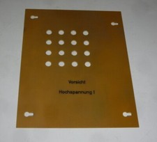 Pertinax / Glasfaserverstärktes Epoxidharz Isolierplatte 21 x 16,5 cm