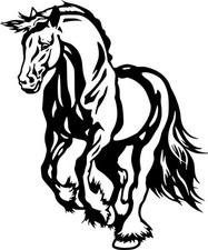 Running Horse Wild Horses Wall Car Truck Window Vinyl Sticker Decal 6"