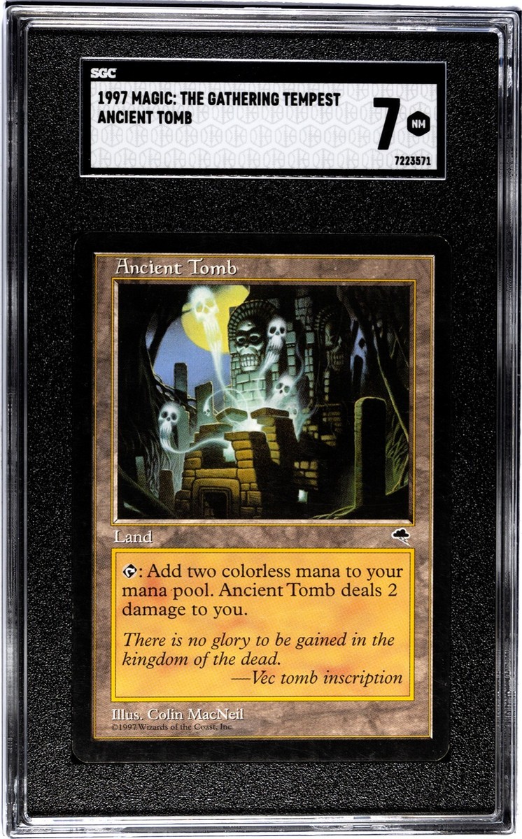 1997 MTG ANCIENT TOMB Graded SGC 7 Magic the Gathering Tempest | eBay