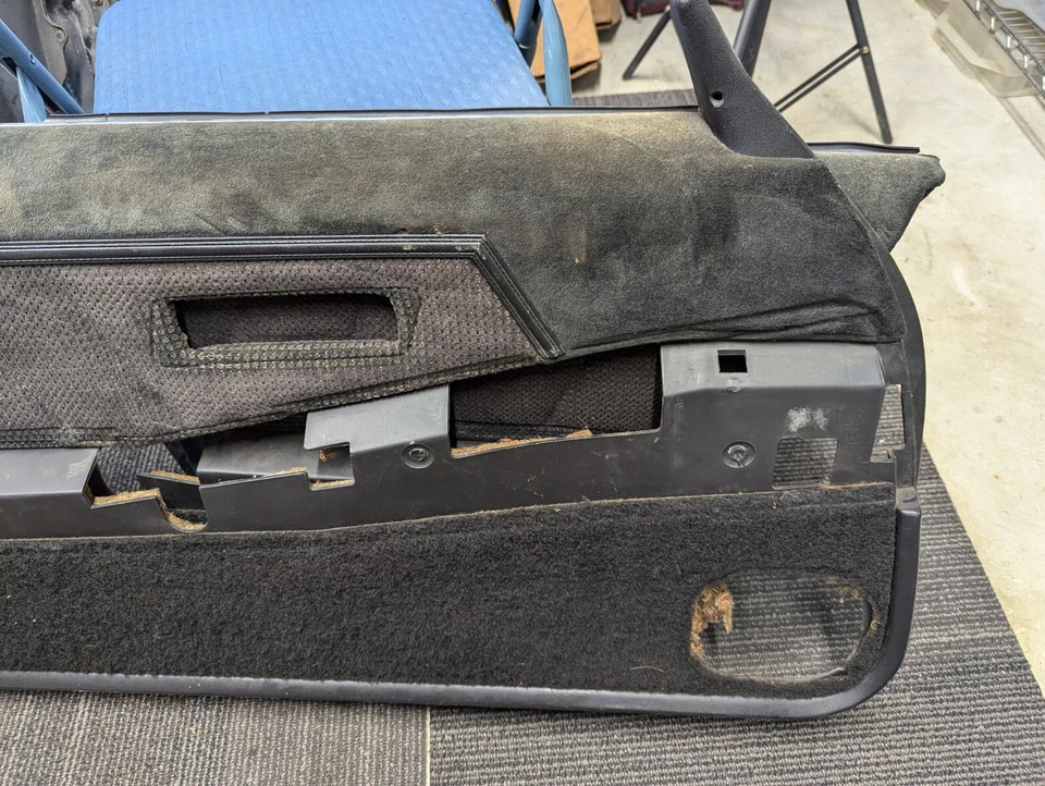 Dodge Daytona Turbo Z Chrysler Laser Black Door Panels - Image 4 of 4