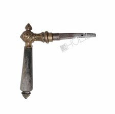 Maniglia per Porta Antico Magnifico Pomolo Corno IN Ottone Vecchio 9er Vk