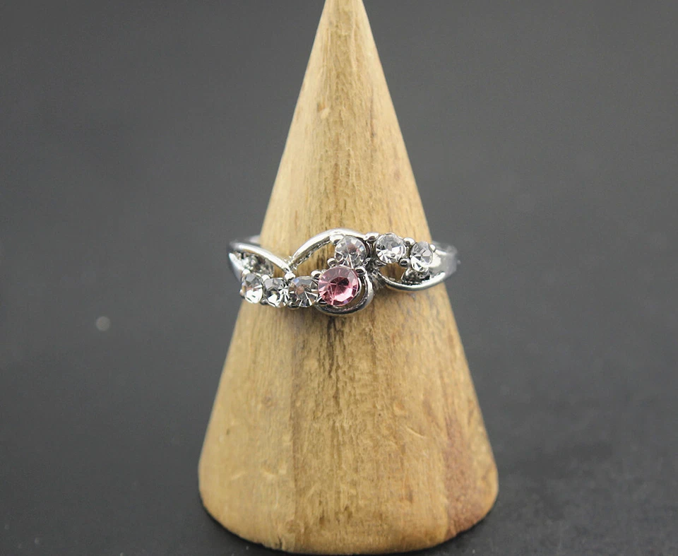 Venta al por mayor Lotes 60 piezas Anillos de diamantes de imitación rellenos de joyas de moda para dama estilo mixto - Imagen 4 de 4