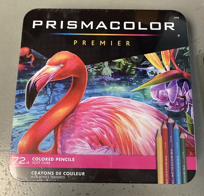 Prismacolor Premier Soft Core Colored Pencils, 72ct Artist Quality Rich Color