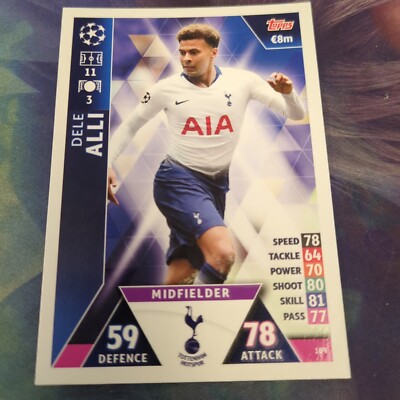 Topps UEFA CL Match Attax 2018/19 Dele Alli 189 | eBay