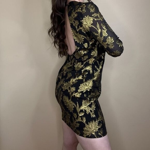 equipment gold dress Equipment femme Yellow and brown floral dress with