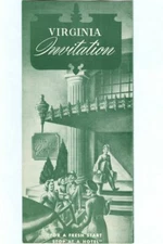 Vintage VIRGINIA INVITATION Advertising Pamphlet For FRESH START Stop at a HOTEL