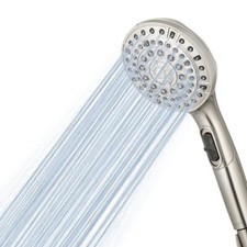 Waterpik PowerPulse Therapeutic Strength Massage Shower Head 7 Sprays - Nickel