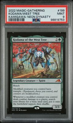 2022 MTG KAMIGAWA: NEON DYNASTY #199 KODAMA OF THE WEST TREE PSA 9