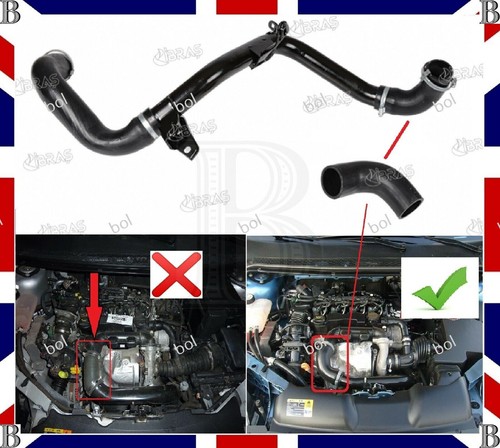 Turbo Intercooler Hose Pipe Left Upper Ford FOCUS MK2 C-MAX 1.6 TDCI ...