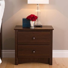 Prepac Edc 2422 Fremont 2 Drawer Nightstand Espresso For Sale Online Ebay