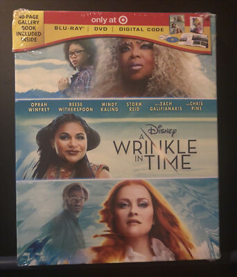Disney's A Wrinkle in Time Blu-Ray/DVD/Digital Target Exclusive w/40 page book 