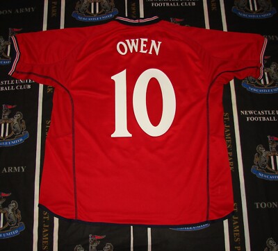 England Away Football Reversible Shirt Jersey 2002 2004