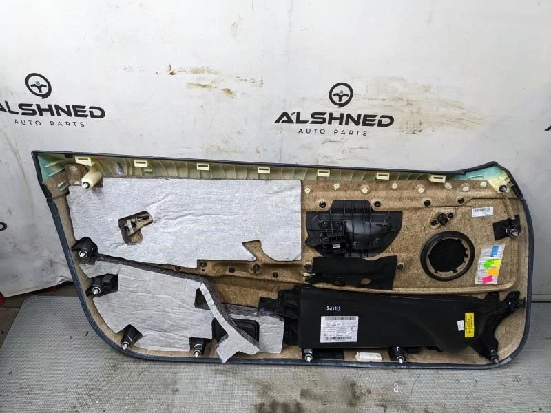 BMW 430i xDrive FR 2017-2020 panel de moldura de puerta derecha cuero negro 51417389504 OEM Foto 4 de 4