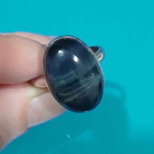 Large LABRADORITE Statement Ring 925 Sterling Sil… - image 5