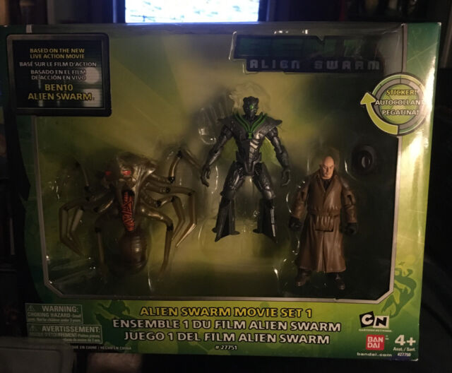 Ben 10 Alien Swarm Movie Set 1 ALIEN QUEEN~ NANOMECH~ VALIDUS~ 3 Figures | eBay