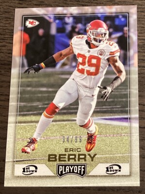 2016 Panini Playoff Kickoff Eric Berry #98 1st Down Parallel /99 K.C. Chiefs!