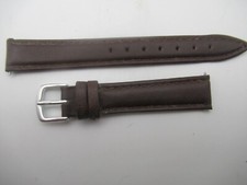 14MM Genuine Leather Ladies Brown Watch Band
