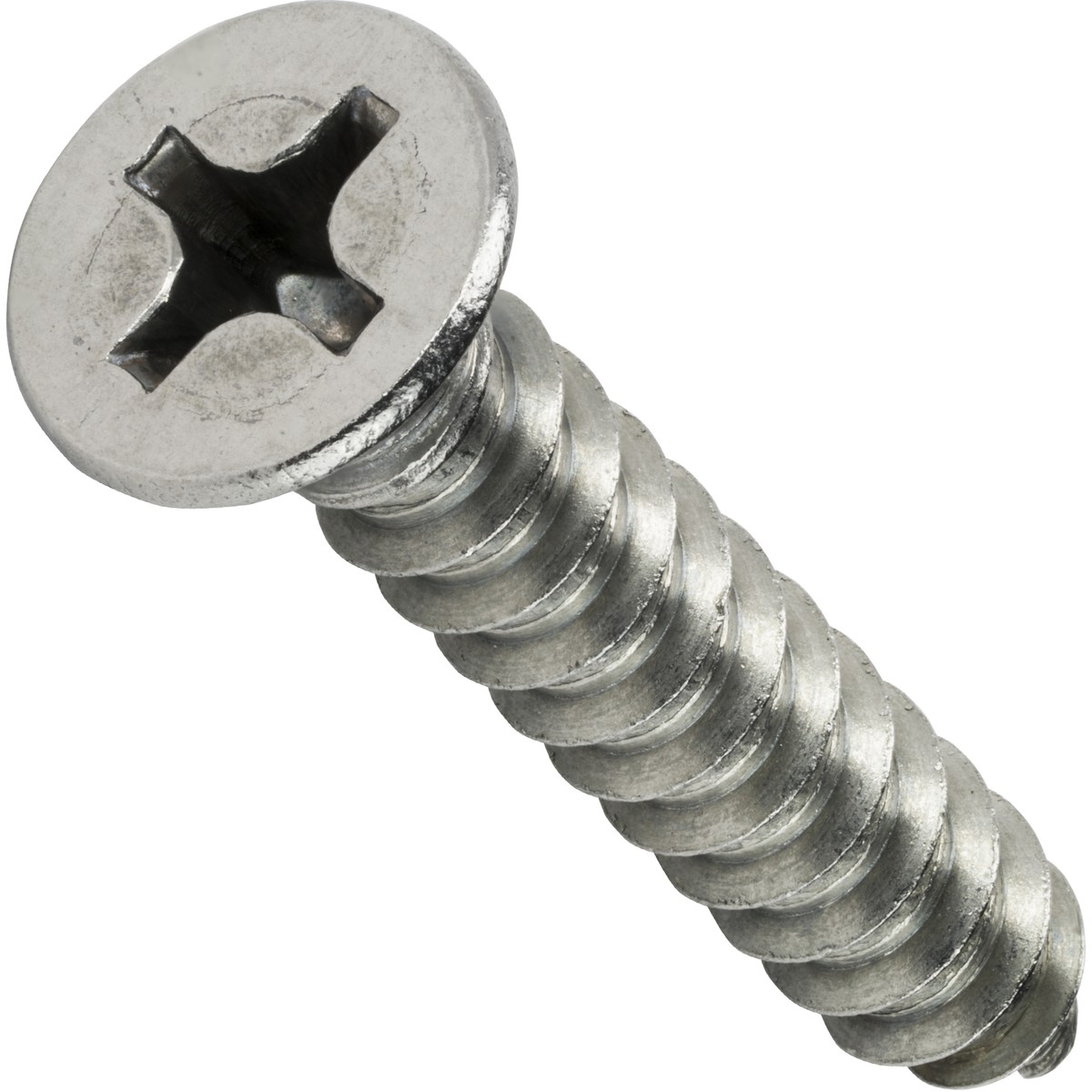 12 Screws 6 X 3/8" Phillps Flat Head Sheet Metal Screws Qty 100 Pieces, Counter... Stainless Steel Screws 12