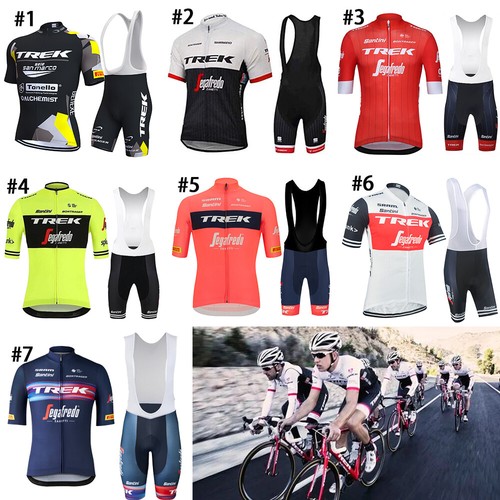 Mens Cycling Jersey Set Breathable Bicycle Jersey Pants Short Sleeve