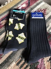 Grilled Cheese Sandwich Men's Black Crew Socks Fun Novelty Bonus Pair Free Ship 