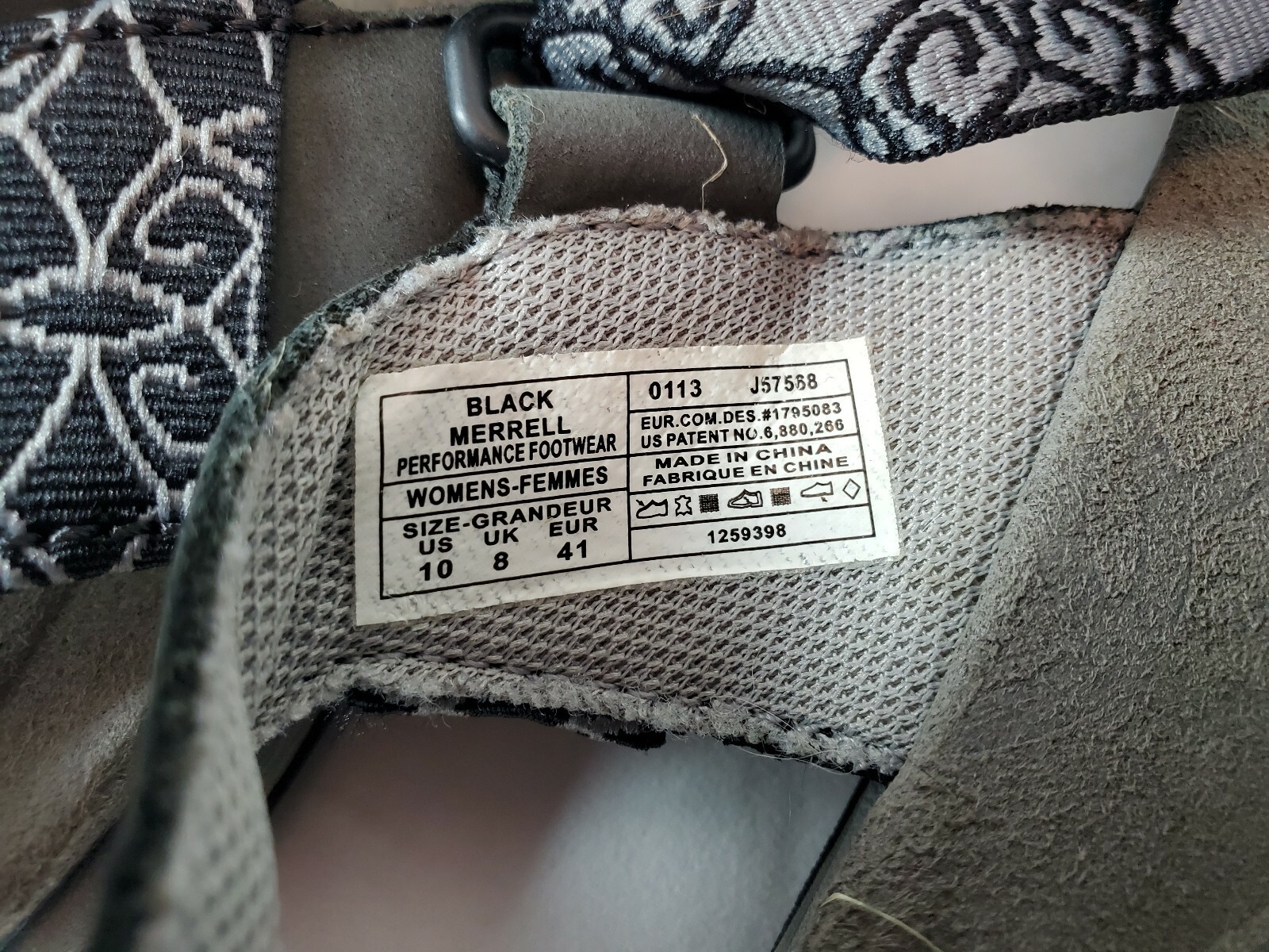 Sandali donna Merrell neri taglia 10