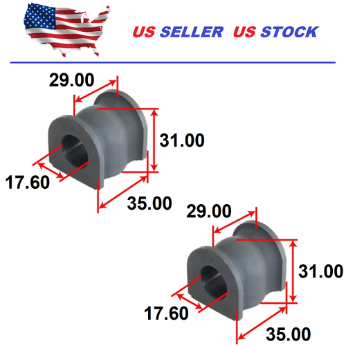 Rear Sway Stabilizer Bar Bushing Pair Set for Honda CRV 2002 2004 OE