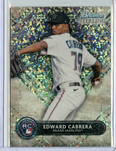 2022 Bowman Sterling Rookies Mini-Diamant Refraktoren #BSR23 Edward Cabrera #/150