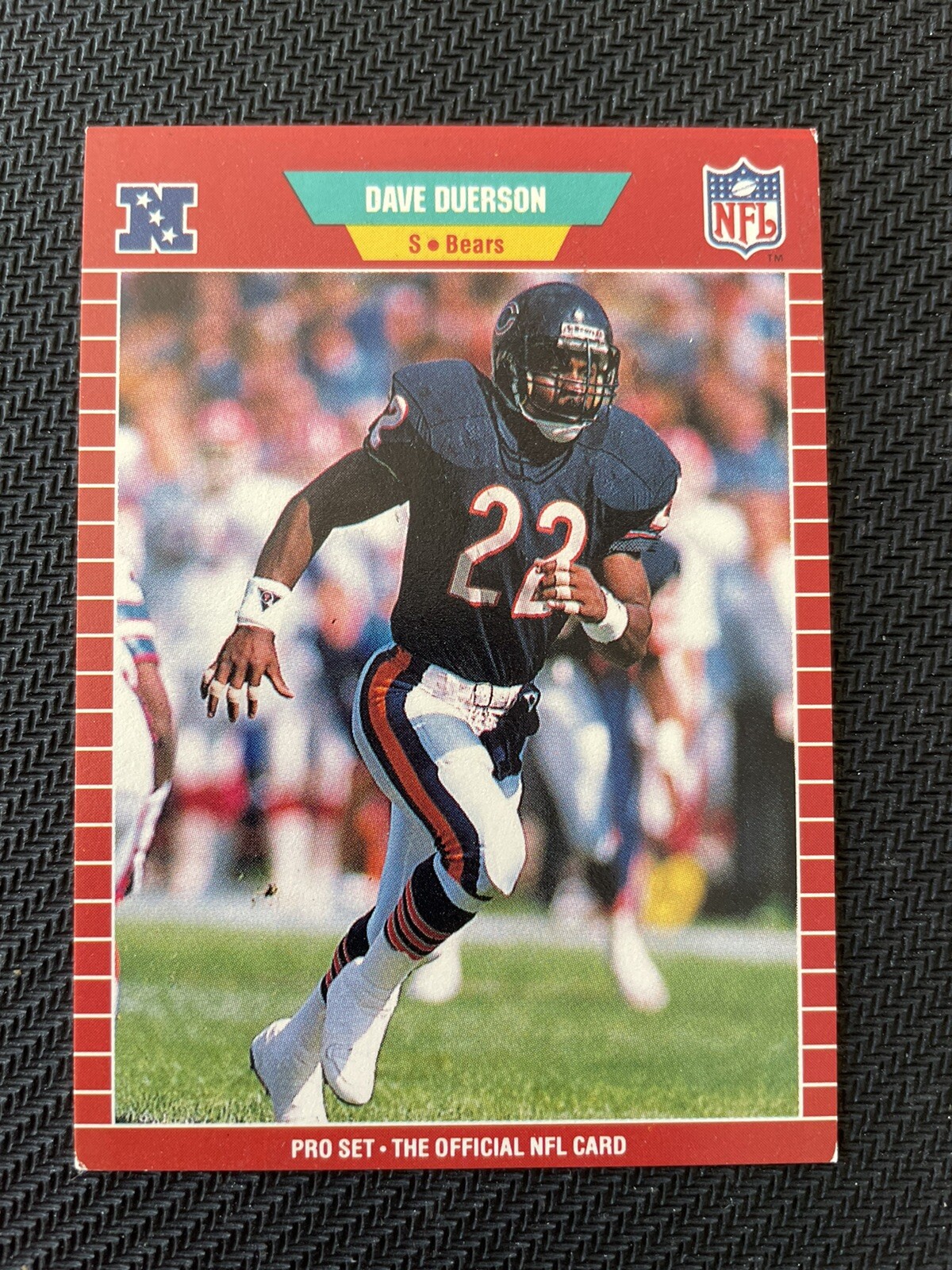 Dave Duerson #39 Pro Set 1989 Chicago Bears Pro-Bowler Notre Dame