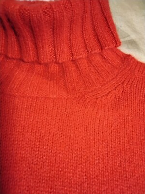 Rollkragenpullover 100% Kaschmir Maße siehe Fotos Rot Peter Hahn