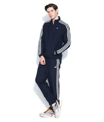 adidas poly tracksuit mens