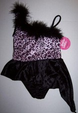 NWT Animal Print Dance Skirted Leotard Girls XS 3 4 5