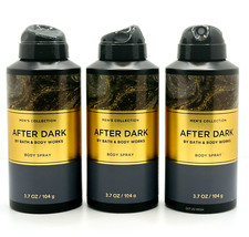 3-Pack Bath Body Works AFTER DARK Body Spray For Men 3.7 oz Men's Collection