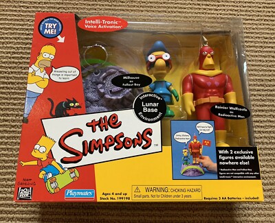 The Simpsons WOS LUNAR BASE - Playmates Interactive Environment MINT BOX