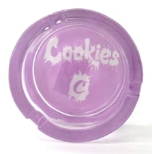 Ashtray 3" Round Thick Glass Smoking Ashtray for Cigarette Cigar Indoor & Outdor