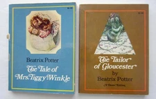 Beatrix Potter Lot PB Books The Tale Of MRS TIGGY-WINKLE ~ Tailor Of Gloucester