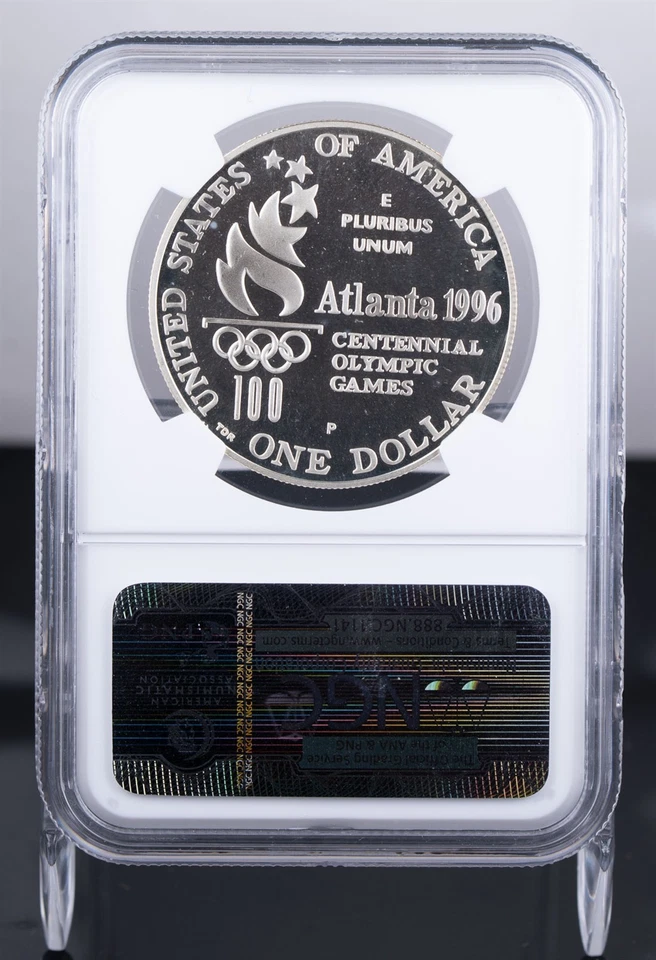 Certified 1996-P Silver $1 NGC PF69 Ultra Cameo Olympics Paralympics  - Image 3 of 4