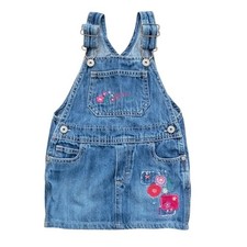 OshKosh B'gosh Embroidered Overall Denim Jumper 24 months