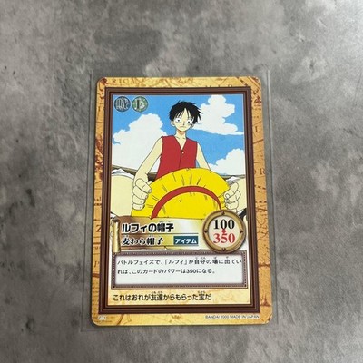 ONE PIECE Carddass Hyper Battle Monkey D. Luffy's Straw Hat C71 Vintage Card